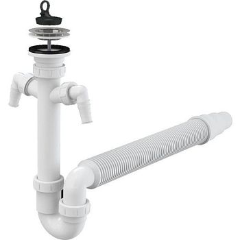 Сифон для кухонной мойки Alcaplast A840-DN50/40 Белый