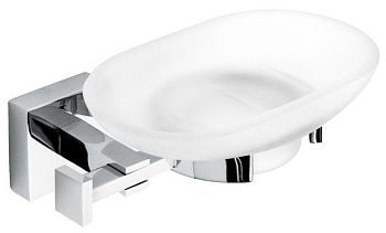 Мыльница QU001, цвет хром