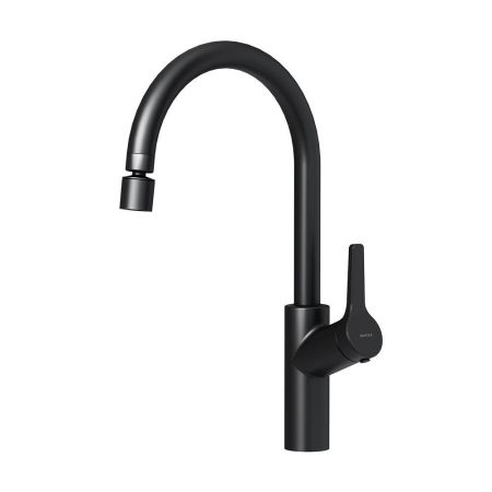 310722300 Eclipse, смеситель для кухни с двухрежимным регулируемым аэратором, черный, артикул 310722300