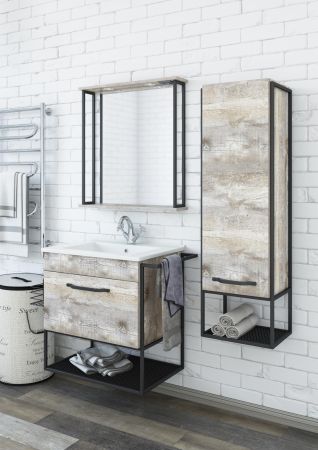 Пенал Бруклин (Бетон п/э) R навесной, артикул С03921