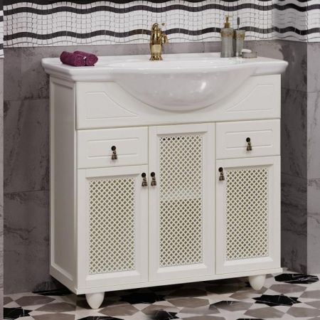 Тумба с раковиной Тибет 75 Opadiris Слоновая кость