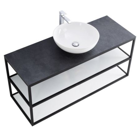 Мебель для ванной CEZARES CADRO 120, артикул CADRO-120/46/58-2C-SO-MET-ST