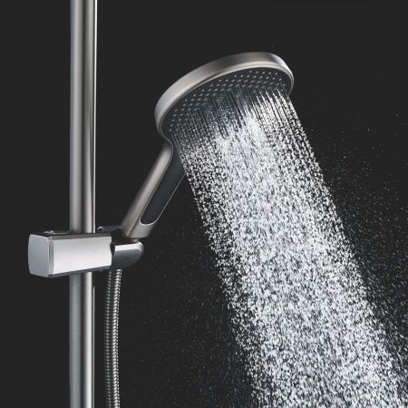 Душевая система Rose R3936T, оружейная сталь, артикул R3936T