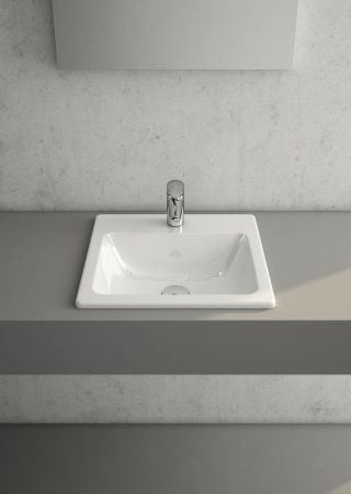 S20 Накладная раковина 45 см, цвет белый, артикул 5463B003-0001