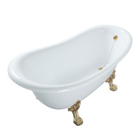 Ванна из искусственного камня Veragio Gialetta 170x80 26932 ножки Золото, артикул 26932