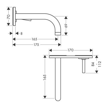 AX Uno² Смеситель для раковины , цвет шлифованное золото AX Uno² Смеситель для раковины , цвет шлифованное золото