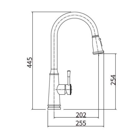 Смеситель для кухни FASHUN A56108, сатин