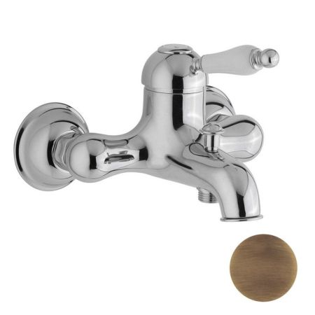 CISAL Arcana Empress Смеситель однорычажный настенный для ванны/душа, цвет бронза, артикул EM00013027