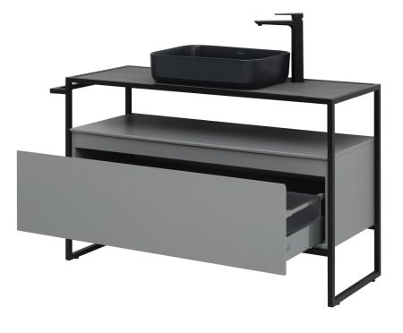 Тумба под раковину Allen Brau Priority 120 1.31004.PGM платина матовый, артикул 1.31004.PGM