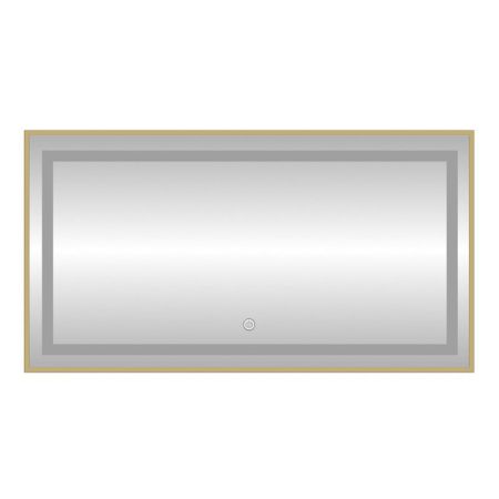 Зеркало с подсветкой LED Fixsen FX-2120G прямоугольное 120х80 см, золотой сатин, артикул FX-2120G