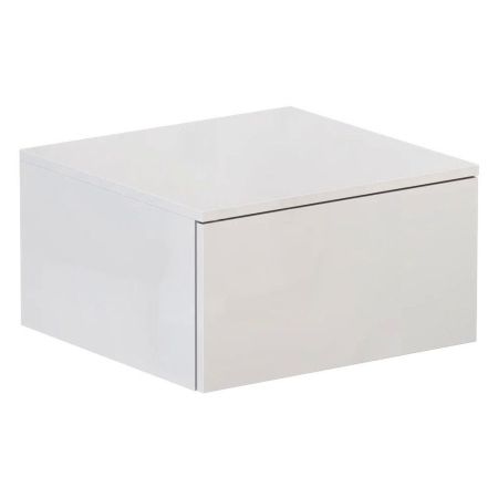 Тумба подвесная без столешницы Velvex Unit tp.UNI.50.1Y белый глянец, 50 см, артикул tp.UNI.50.1Y белый глянец