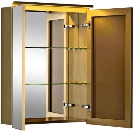 Зеркало-шкаф De Aqua 70 золото