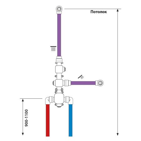 Душевая система встроенная с термостатом Timo Selene SX-2229/00SM хром, артикул SX-2229/00SM