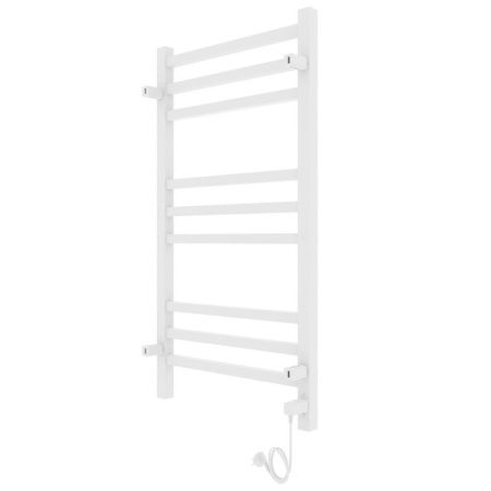 Полотенцесушитель электро "Астор ЧК9 350х700", белый муар, левый