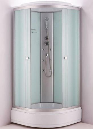 Душевая кабина Niagara NG-3301G 90x90 стекло матовое задние стенки Белые, артикул 33011424G