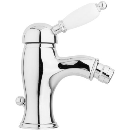 Смеситель для биде Cezares Elite BSM1 ручка Белая 01 Хром