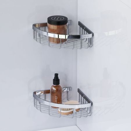 A7452200 Sense L Корзина для душа угловая двухъярусная, хром, артикул A7452200