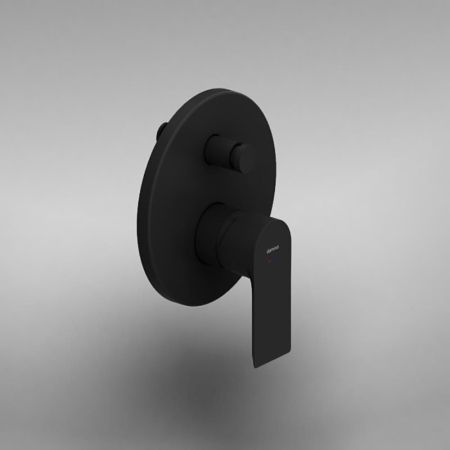 477100300 Apollo Встраиваемый смеситель для ванной и душа, черный, артикул 477100300