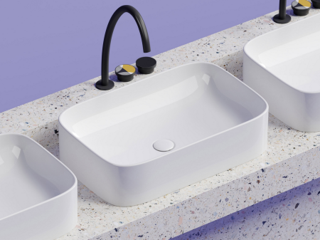 Умывальник чаша накладная прямоугольная Элемент (Element) 605x380x150мм, артикул CN6053