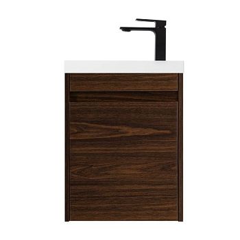 FAMILY-M База под раковину подвесная с одной распашной дверцей, Bourbon Oak, 400x220x500, Family-M-400-1D-SO-BO
