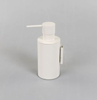 Stil Haus Hashi, настенный металлический дозатор, цвет белый матовый, цвет помпы хром