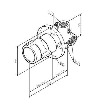 F85A65600 X-Joy Смеситель встроенный с ТМС на 1 потребителя, хром F85A65600 X-Joy Смеситель встроенный с ТМС на 1 потребителя, хром