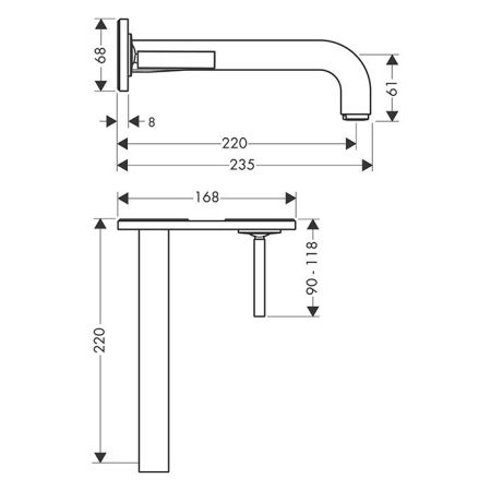 AX Citterio Смеситель для раковины , цвет полированное золото, артикул 39115990