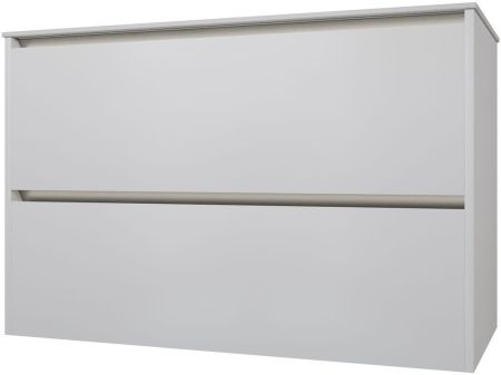 Тумба под раковину Allen Brau Activity 100 1.34006.WM белый матовый/черный браш, артикул 1.34006.WM