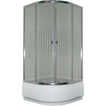 Душевой уголок Parly Z901 90х195 профиль Полированный алюминиевый стекло прозрачное