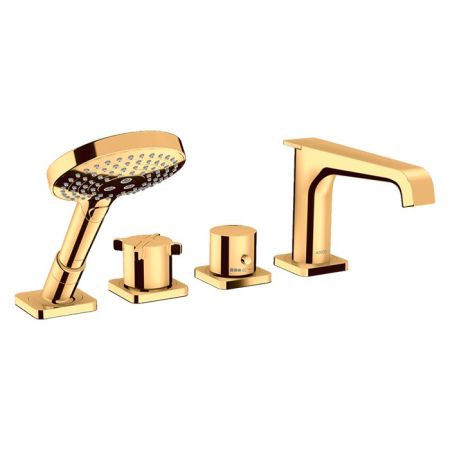 AX Citterio E Смеситель на ванну 4 отв. , цвет полированное золото, артикул 36411990