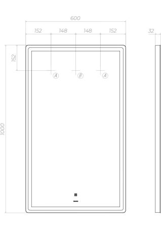 Зеркало VIGO Roberta z.ROB.60.Classic, 60 см, артикул z.ROB.60.Classic