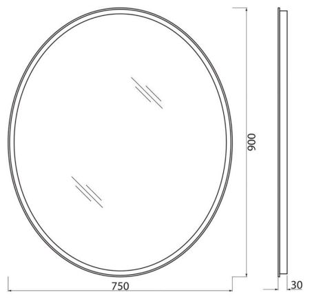 Зеркало BelBagno SPC-VST-600-800-LED-TCH-WARM