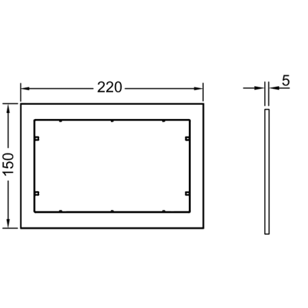 TECEnow. Дистанционная рамка, черный, артикул 9240415