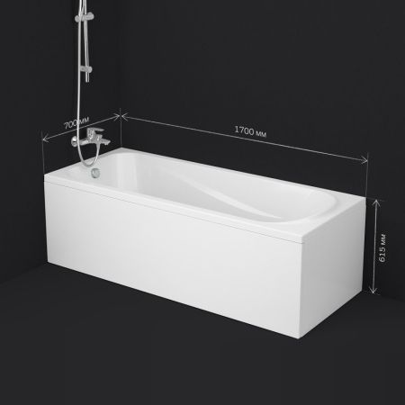 W76A-170-070W-A Sense New, ванна акриловая A0 170x70, артикул W76A-170-070W-A
