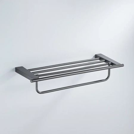 Полка для полотенец Shevanik SG5708T, оружейная сталь, артикул SG5708T