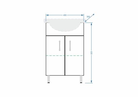 Тумба "Концепт 55 ЭКО", Уют 55, артикул SP-00000047