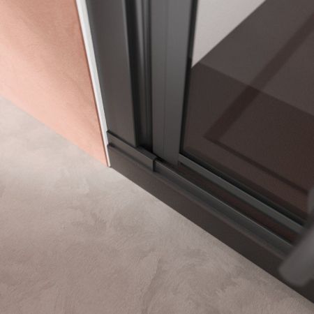 LINER-B-12-90-C-NERO-L Душевая дверь, артикул LINER-B-12-90-C-NERO-L