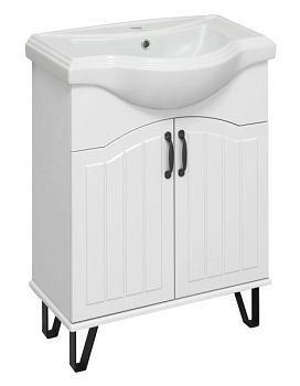 Тумба Runo Марсель 65 белая под умывальник УТ000003755 (Классик 65) (00-00001200)