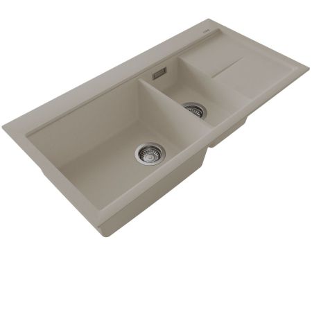 Кухонная мойка с разделочной доской Florentina РОССАНА 20.335.E1000.107, песочный, артикул 20.335.E1000.107