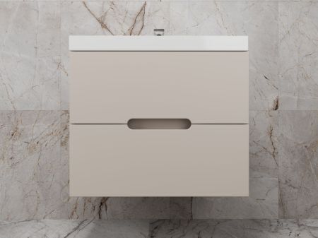 Тумба подвесная "Матис 70", Classic 70, (2 ящика), КРЕМ, ЭМАЛЬ, артикул ЛС-00002309