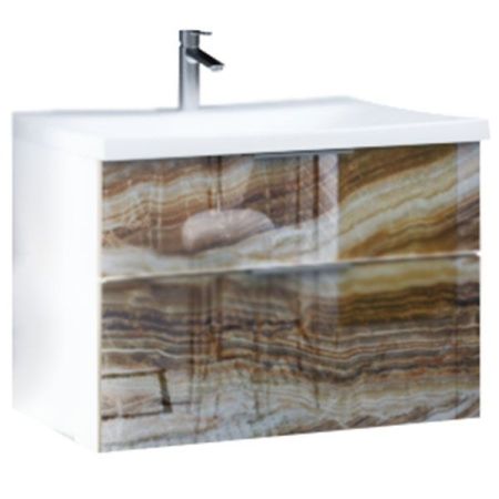 Тумба с раковиной Marka One Idalgo 75П Onyx