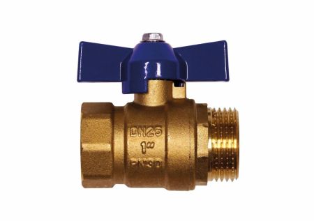 Кран шаровой RM-L ВР-НР 1 муфтовый бабочка Ду25 Ру30 (11Б27п1), артикул RML-1FMB