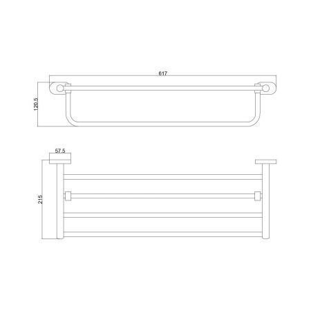 Полка для полотенец BELZ B90124, черный, артикул B90124