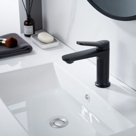 Смеситель для раковины Shevanik S4301H, черный, артикул S4301H