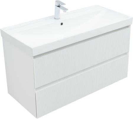 Тумба под раковину Aquanet Альтера 100 белый матовый, артикул 00337157