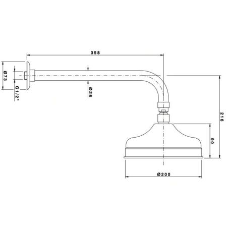 Nicolazzi Doccia Верхний душ, Ø 30см, цвет:, артикул 5702CO30