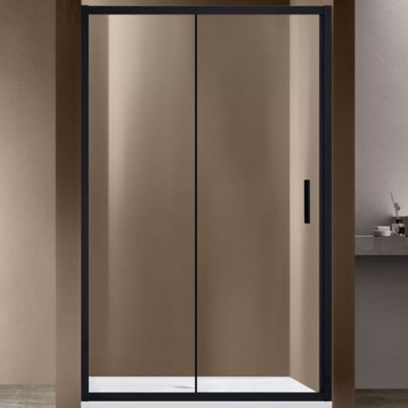 Душевая дверь Vincea Garda VDS-1G120CLB 120x190 профиль Черный стекло прозрачное, артикул VDS-1G120CLB