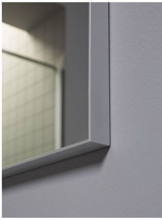 Зеркало De Aqua Сильвер 14075 серебро (без фацета), артикул SIL 408 140 S