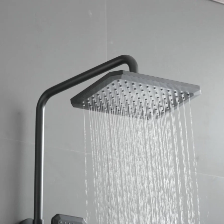 Душевая система Shevanik S8836H, черный, артикул S8836H