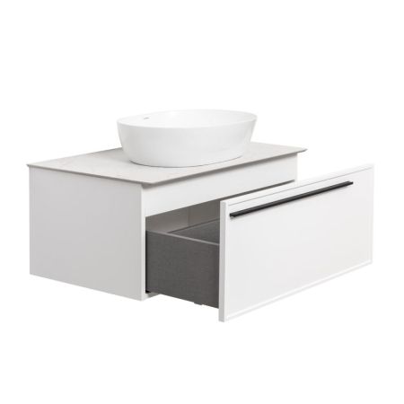 Тумба под раковину подвесная La Fenice Elba FNC-01-ELB-B-90, белая, артикул FNC-01-ELB-B-90